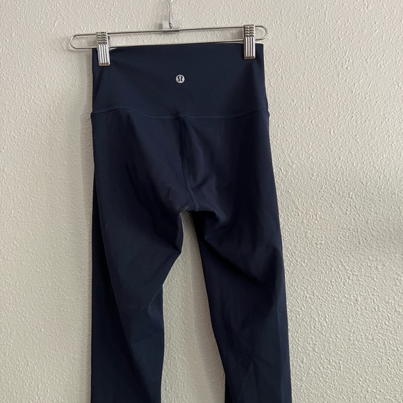 Navy Lululemon Cropped Leggings - Picture 3 of 3